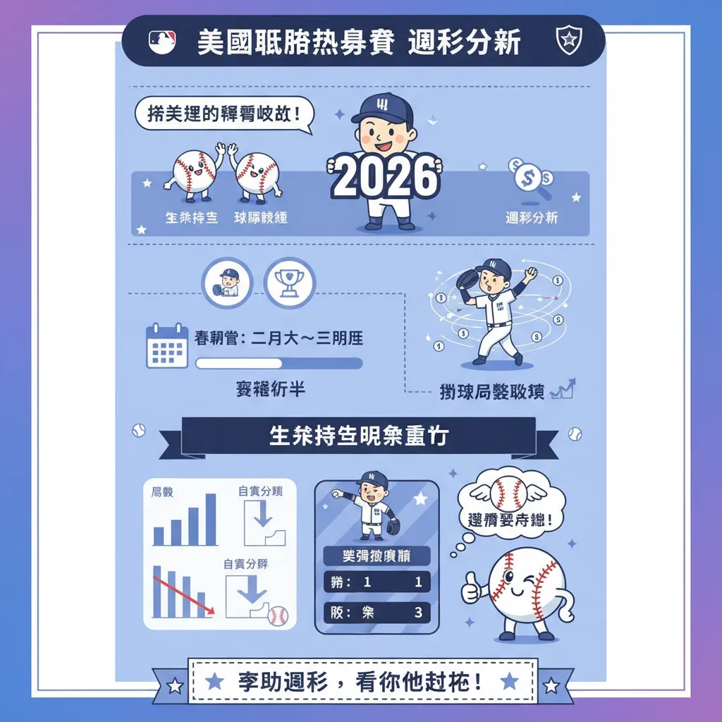 美國職棒熱身賽開打！先發投手數據與球隊戰績搶先看