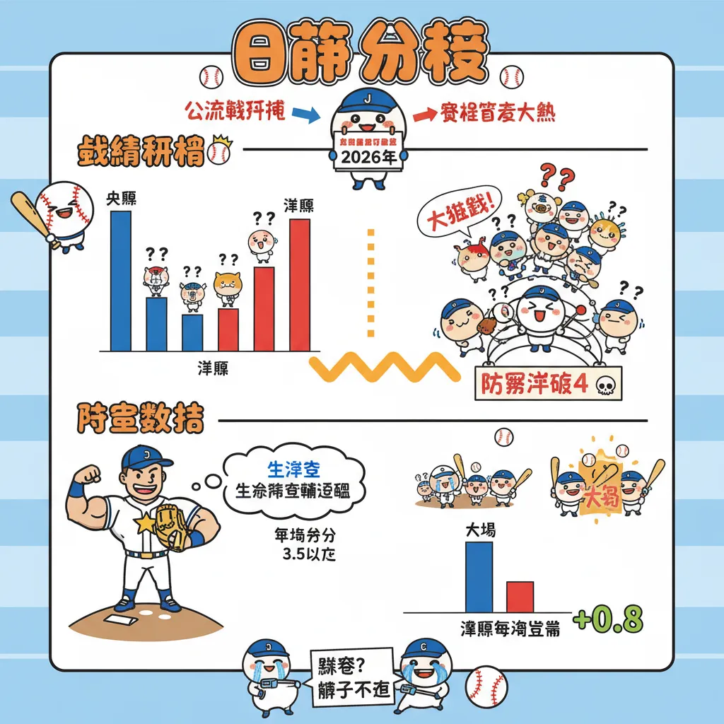2026日本職棒戰績排名與投手數據搶先看